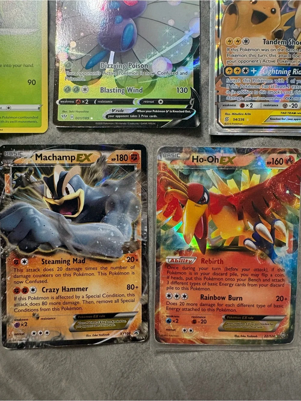 Pokémon TCG Assorted Holographic Card Lot Raichu & Alolan Raichu GX 54/236